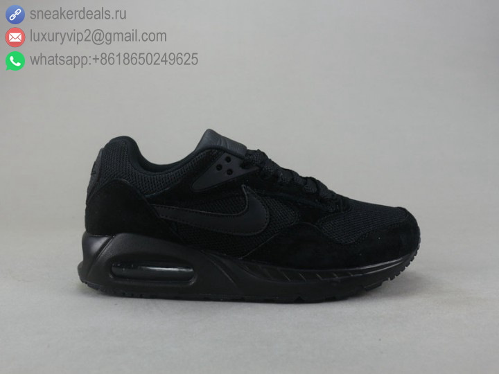 NIKE AIR MAX DIRECT BLACK BLACK LEATHER MEN RUNNING SHOES